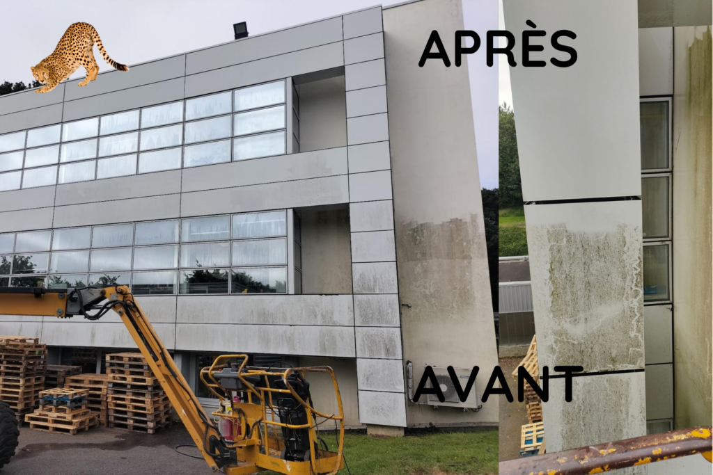 Nettoyage de façade : remise en état d’un bâtiment professionnel